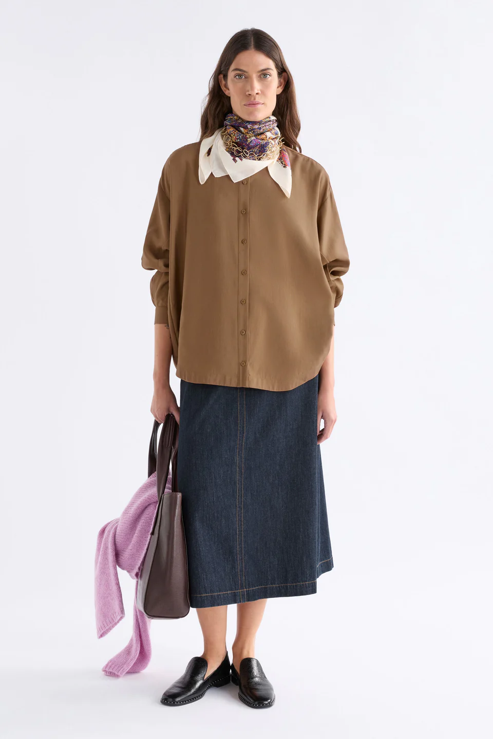 Elk Ahren Shirt - Dark Toffee
