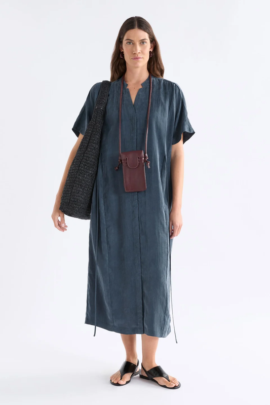 Elk Delme Shirt Dress - Blue Steel