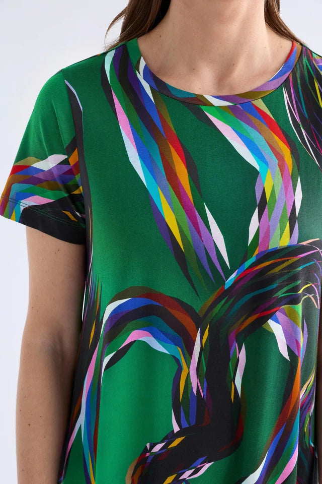 Elk Sigel T-Shirt Dress - Facet Print