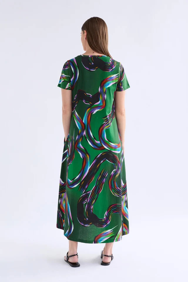 Elk Sigel T-Shirt Dress - Facet Print