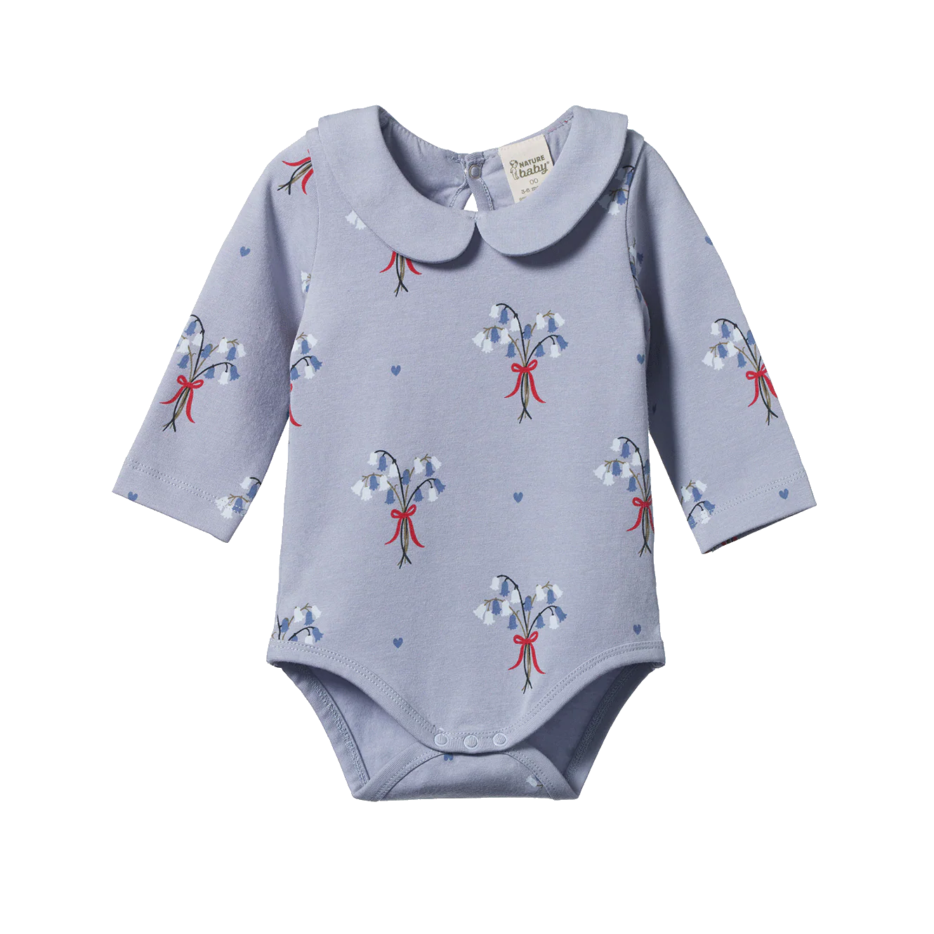 Nature Baby Agnes Bodysuit - Bluebelle Print