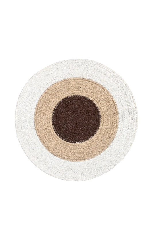 Maytime Placemat Round - Natural Rings