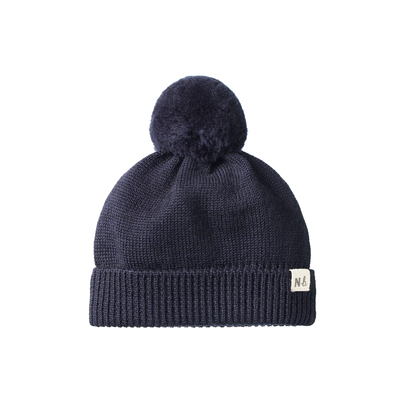 Nature Baby Alpine Pom Pom Beanie - Navy