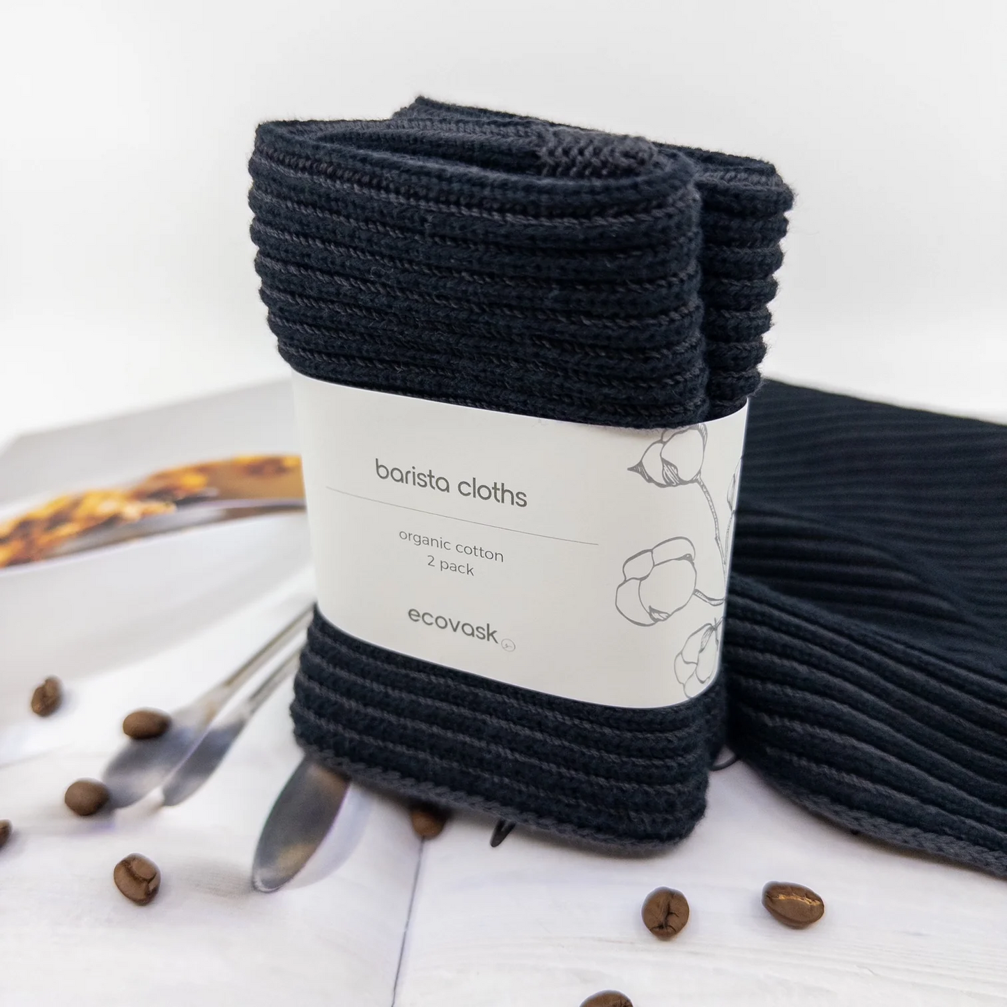 Ecovask Barista Cloths 2pk - Raven