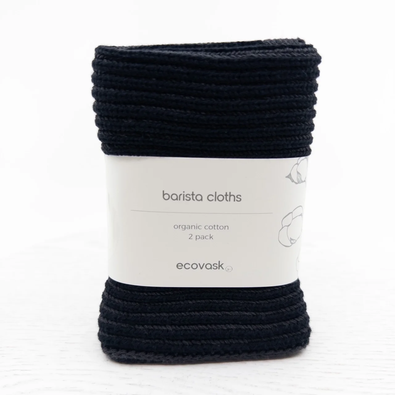 Ecovask Barista Cloths 2pk - Raven