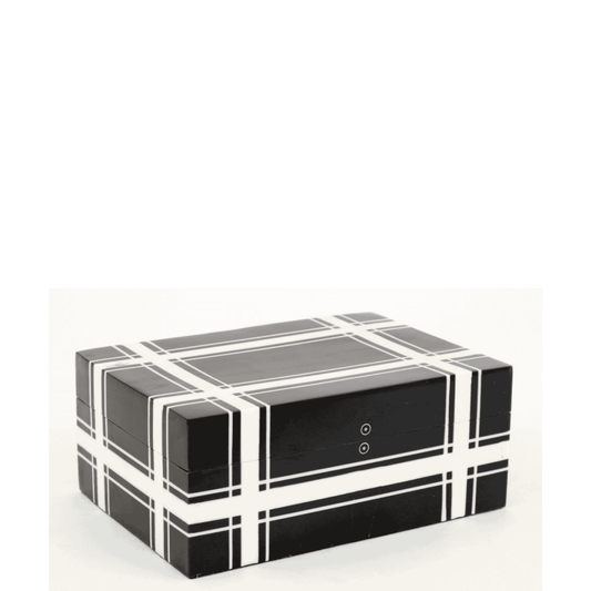 Le Monde Designer Box Black & White Cross