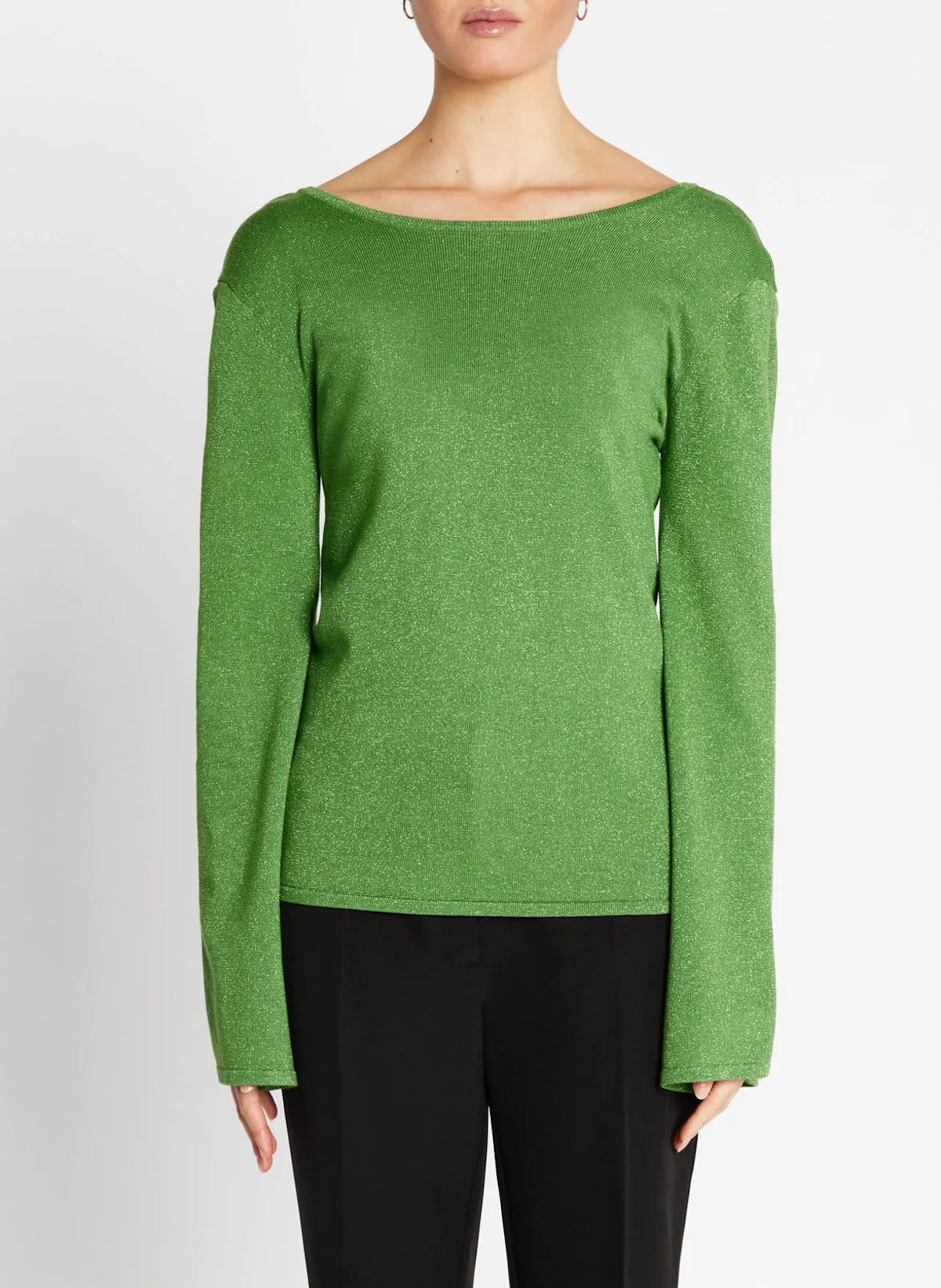 Bruuns Bazaar Anemone Yasmin Knit - Fresh Green with Lurex