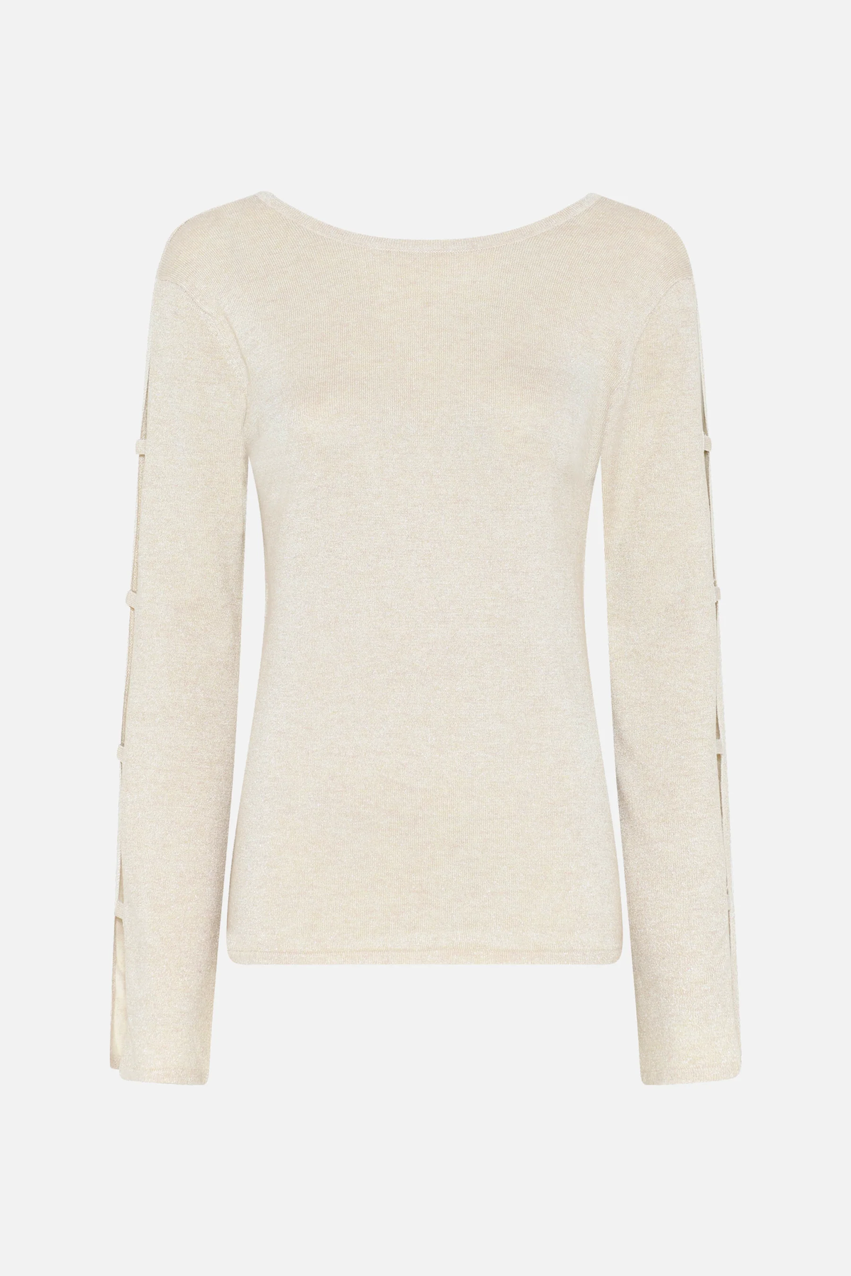 Bruuns Bazaar Anemone Yasmin Knit - White Cream/White Lurex