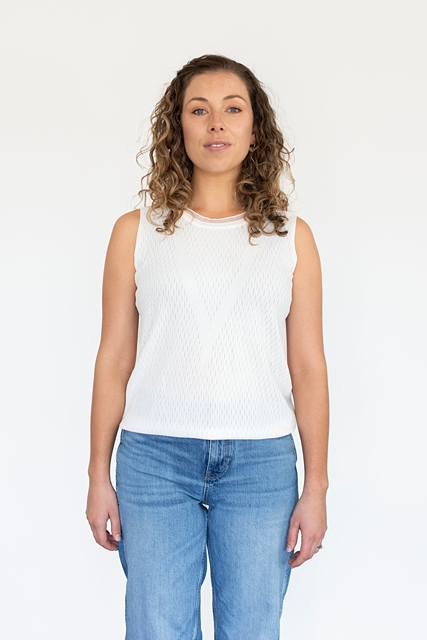 Antler NZ Textured Tank - Ivory