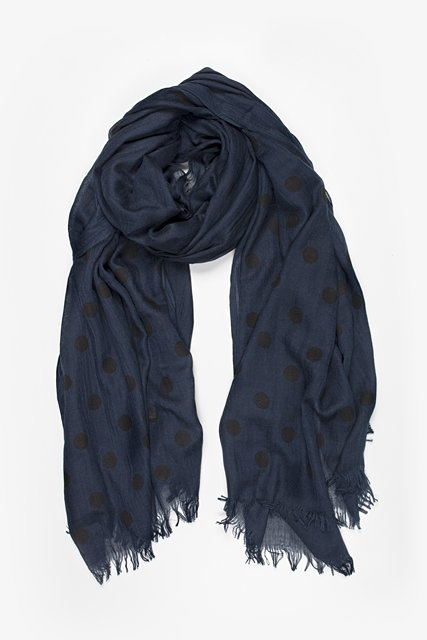 Antler NZ Spot Scarf - Navy