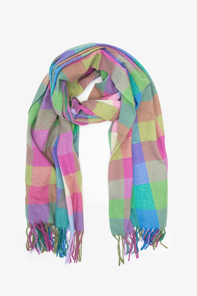 Antler Confetti Check Scarf