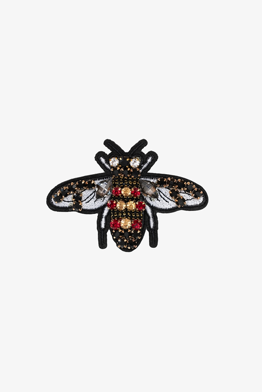 Antler Ruby Bee Brooch