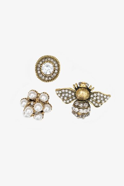 Antler Gatsby Glam Brooch Set