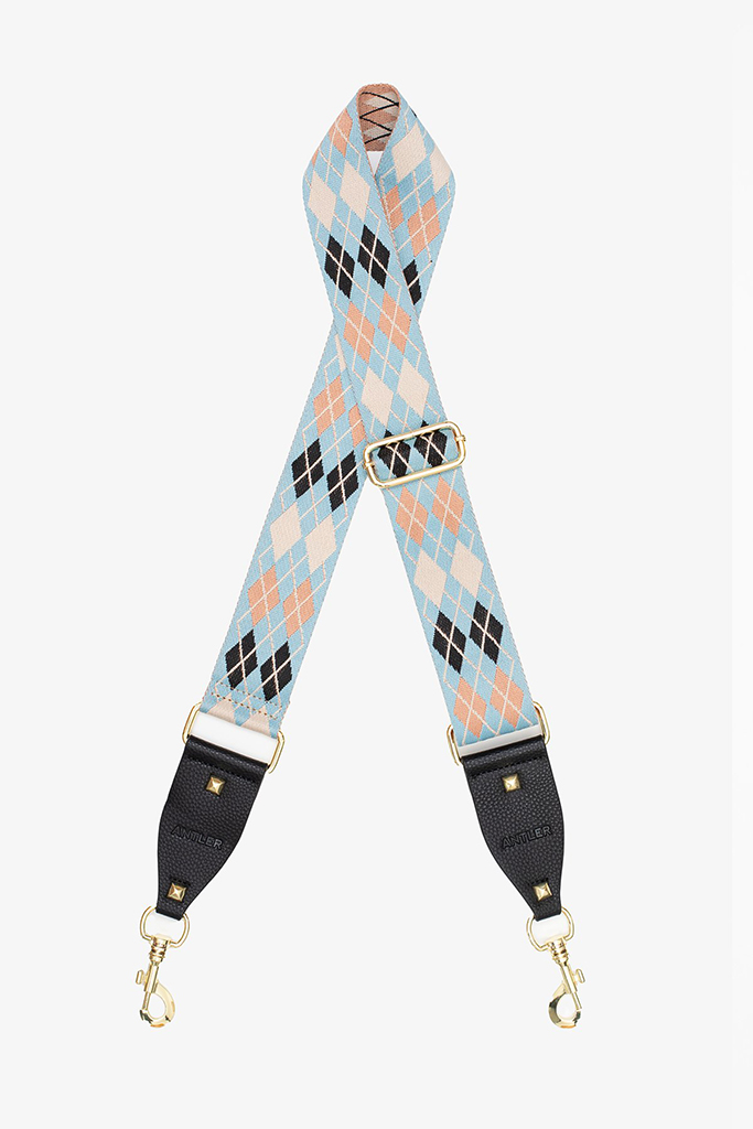 Antler NZ Bag Strap - Argyle Sky & Taupe