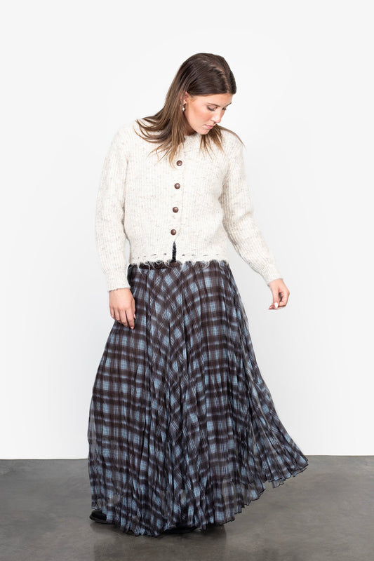 Antler Plaid Skirt - Bounty