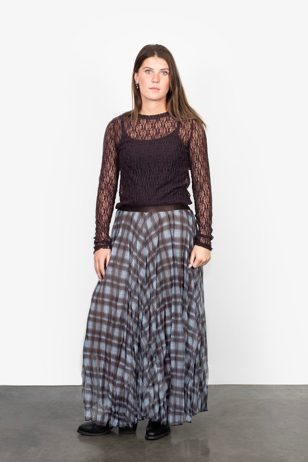 Antler Plaid Skirt - Bounty