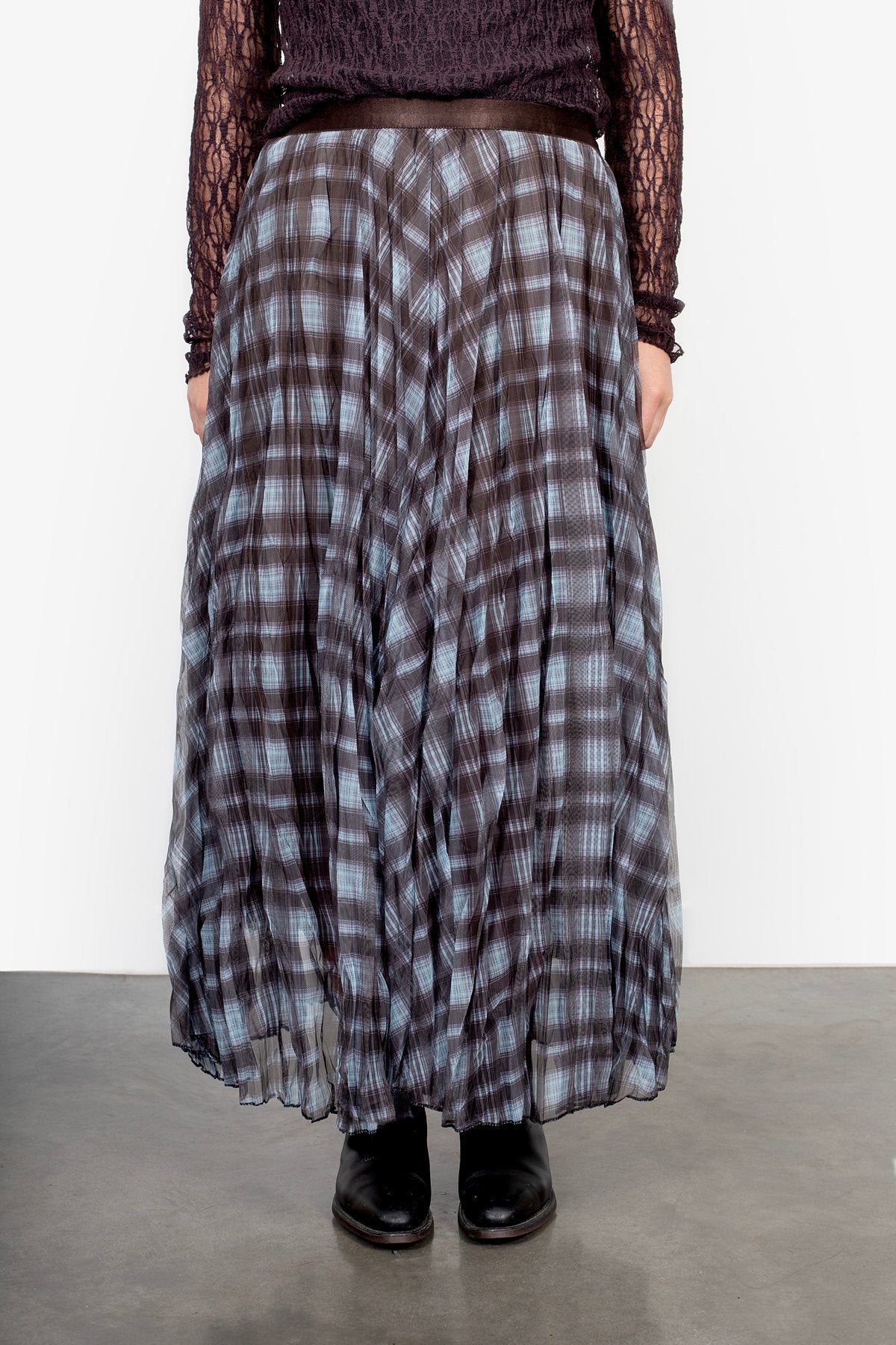 Antler Plaid Skirt - Bounty