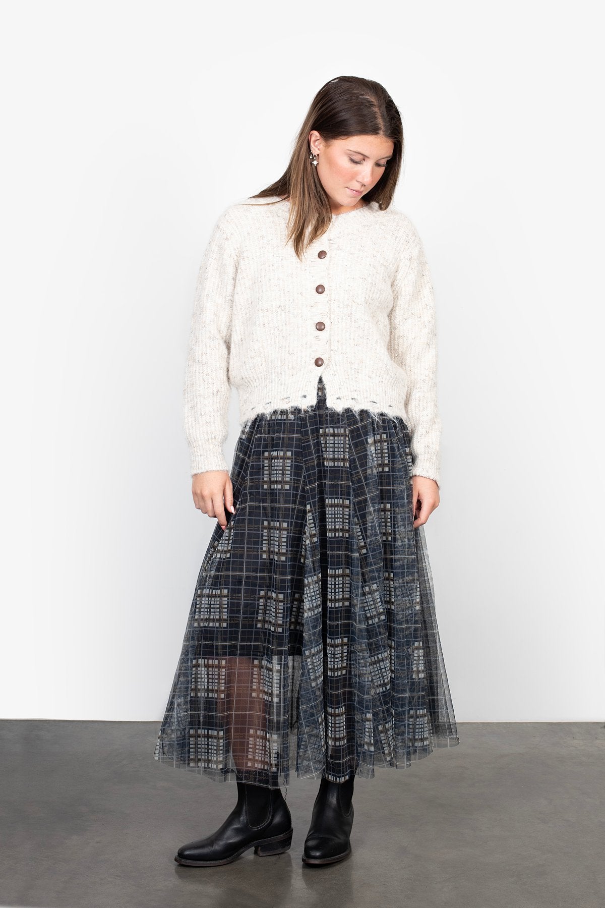 Antler Tilly Tulle Skirt - Gridlock
