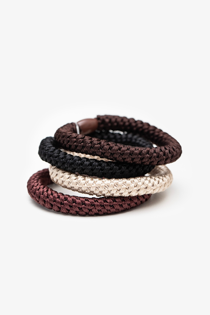 Antler Rope Hair Tie Set - Winter Tones