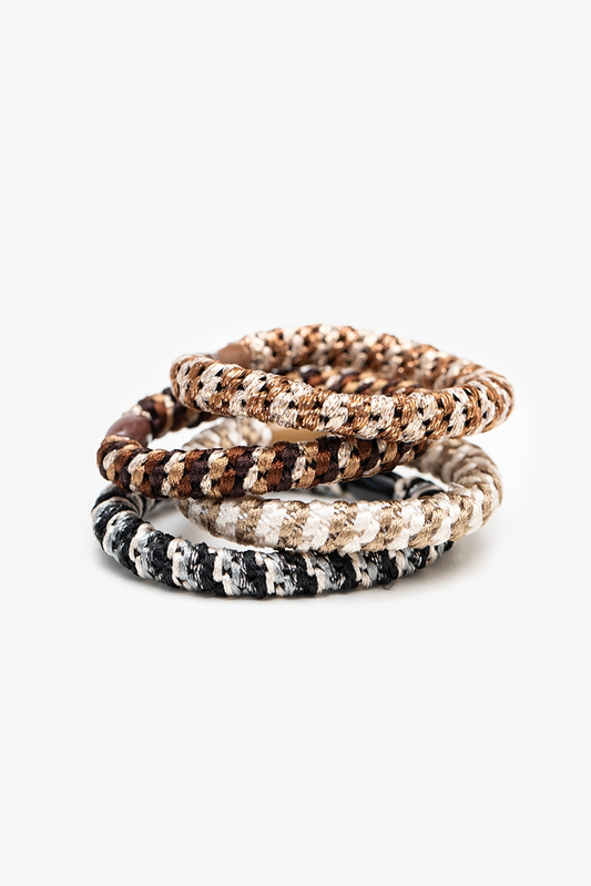 Antler Rope Hair Tie Set - Multi Lurex