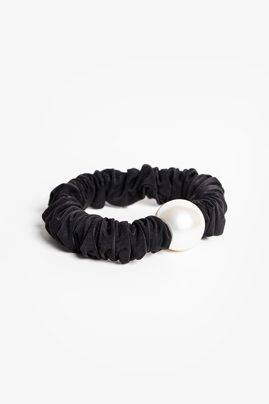 Antler Black Hair Tie - Single Pearl