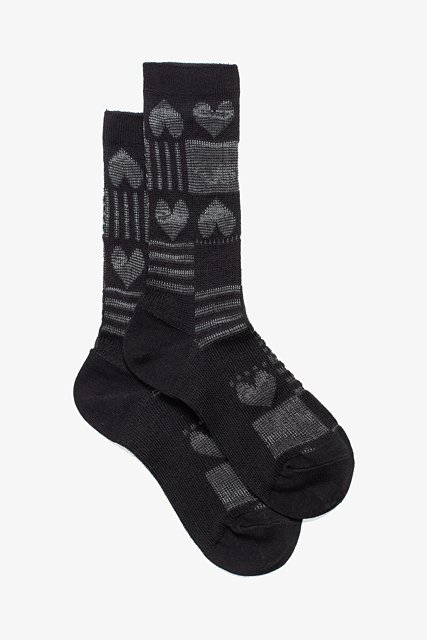 Antler NZ Black Heart Club Sock