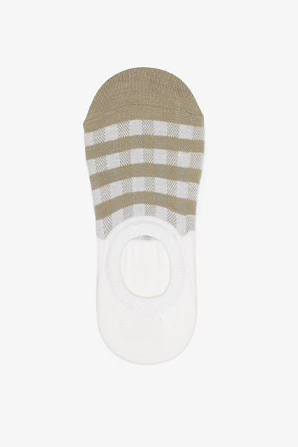 Antler NZ No Show Socks - Gingham Sage