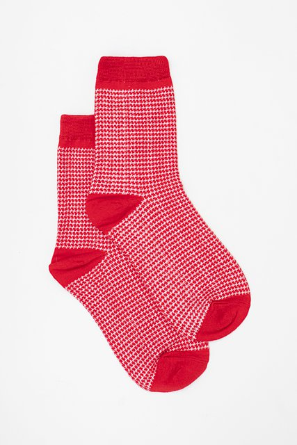 Antler NZ Red Houndstooth Socks