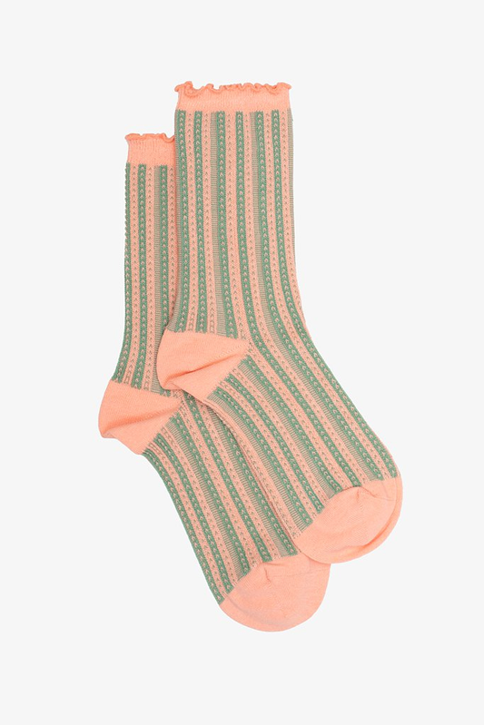 Antler Apricot & Sage Sock