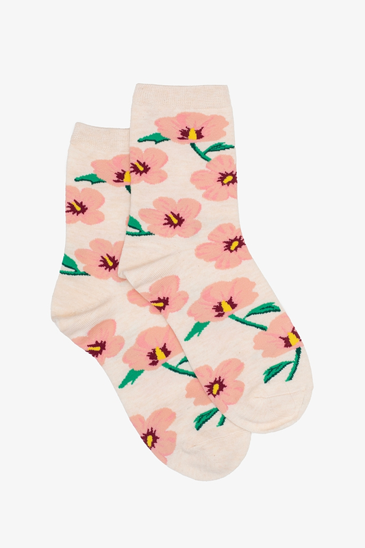 Antler Hibiscus Sock