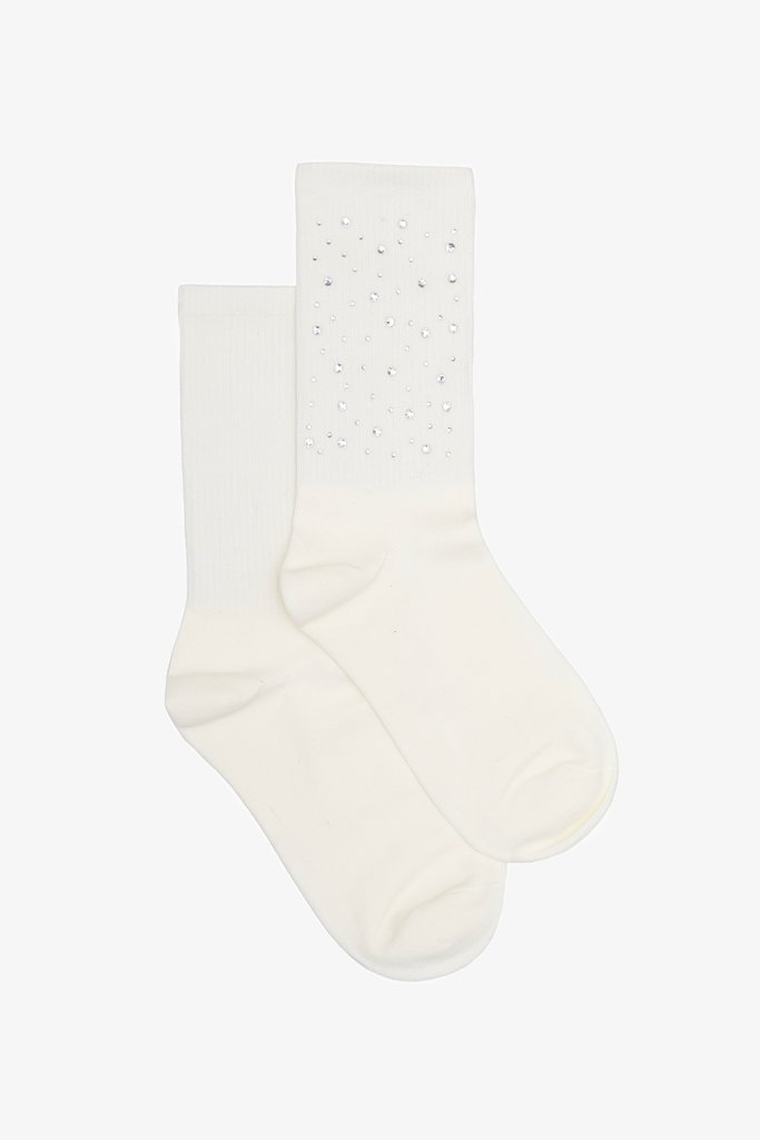 Antler Rhinestone Sock