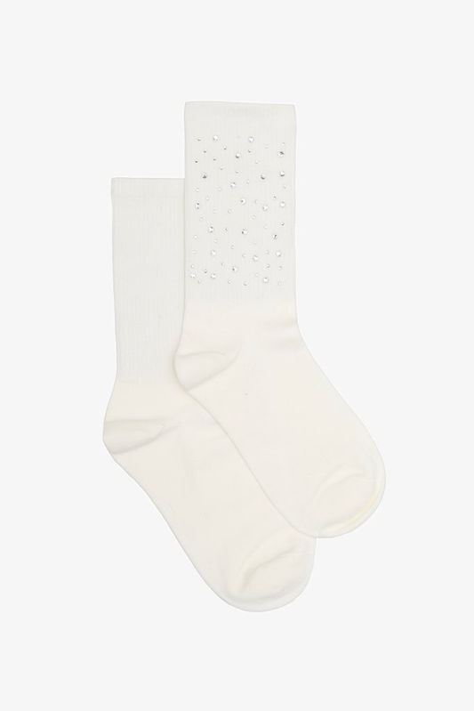 Antler Rhinestone Sock