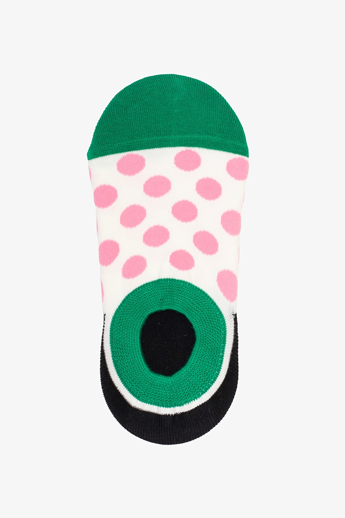 Antler No Show Sock - Pink Spot