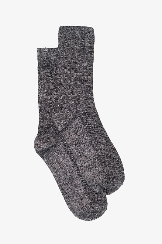 Antler Twinkle Toes Sock - Silver