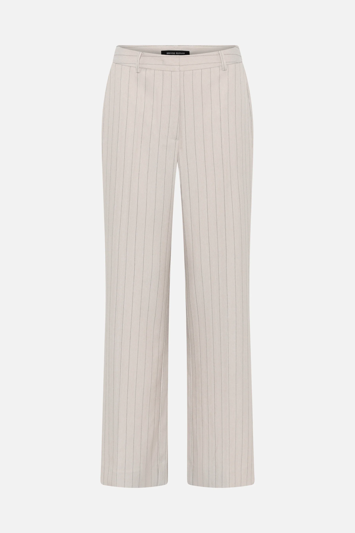 Bruuns Bazaar Apricot Eleza Pants - Light Grey Stripes