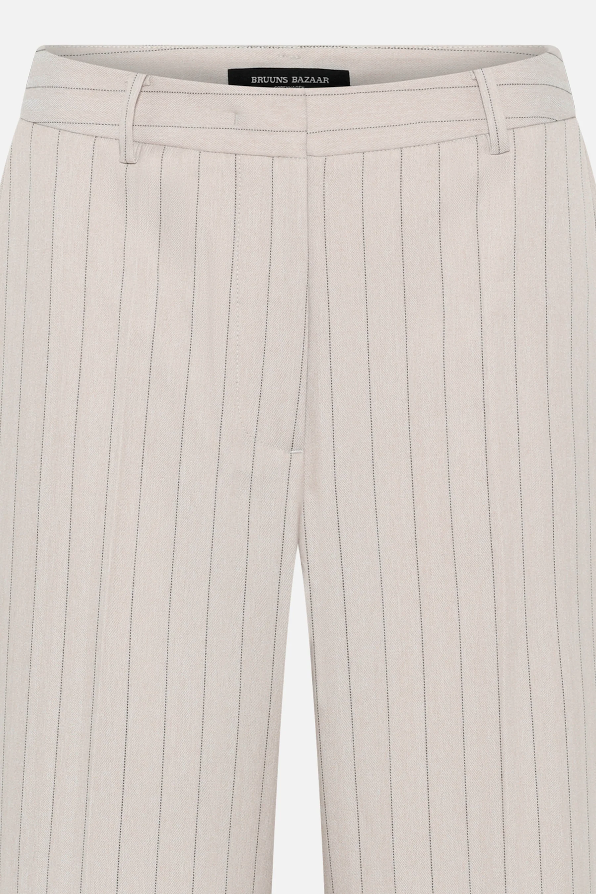 Bruuns Bazaar Apricot Eleza Pants - Light Grey Stripes