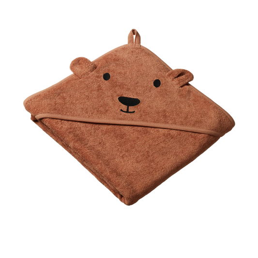 Nature Baby Bear Hooded Towel - Hazelnut