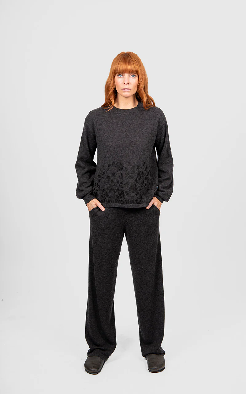 Bridge & Lord Relaxed Wide Leg Pant - Chocolate