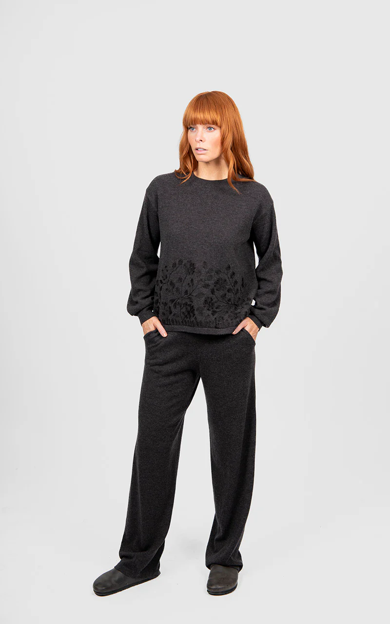 Bridge & Lord Relaxed Wide Leg Pant - Chocolate
