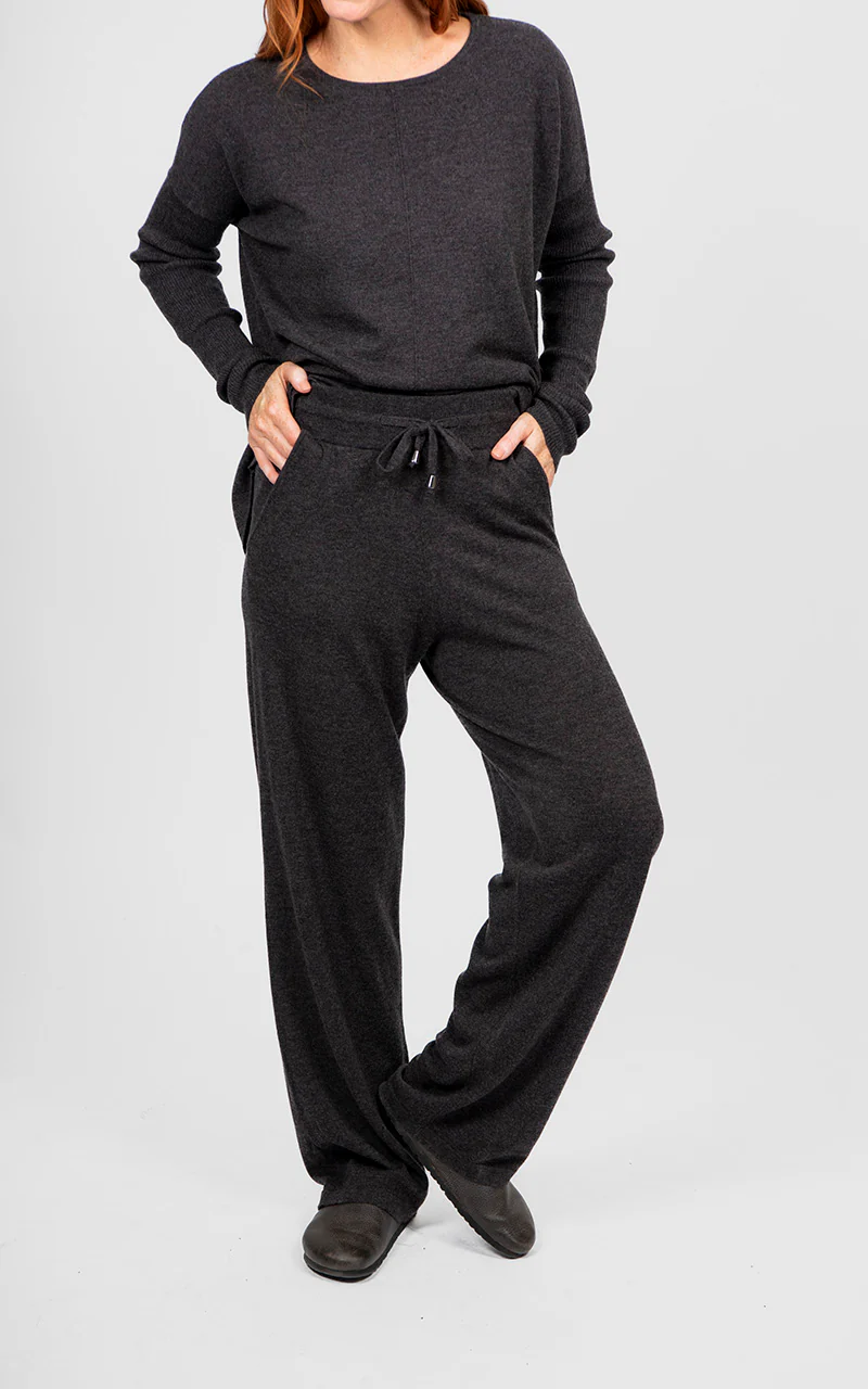 Bridge & Lord Relaxed Wide Leg Pant - Chocolate