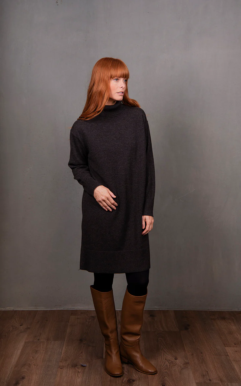 Bridge & Lord Sweater Dress - Chocolate