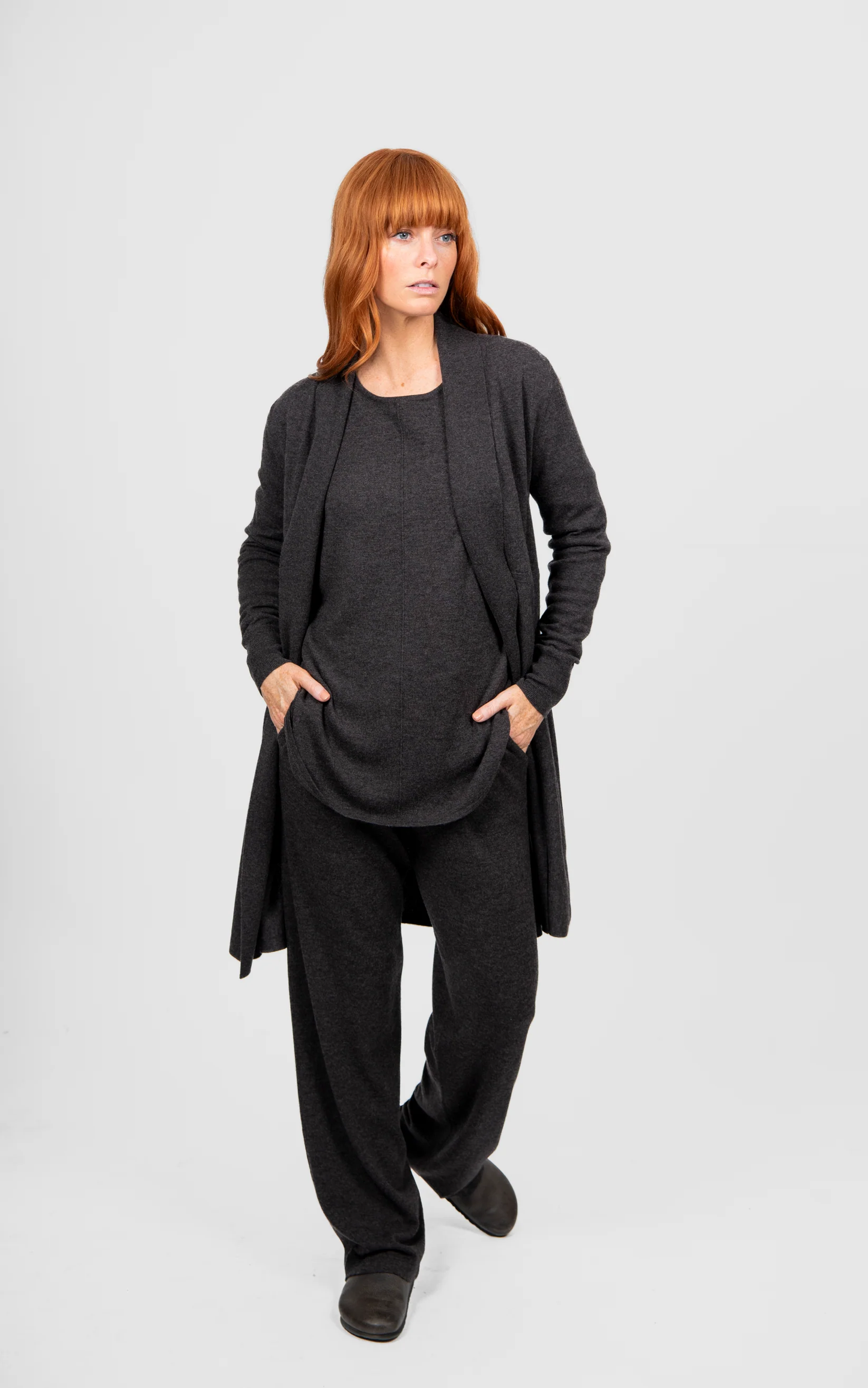 Bridge & Lord Emily Edge to Edge Cardi - Chocolate