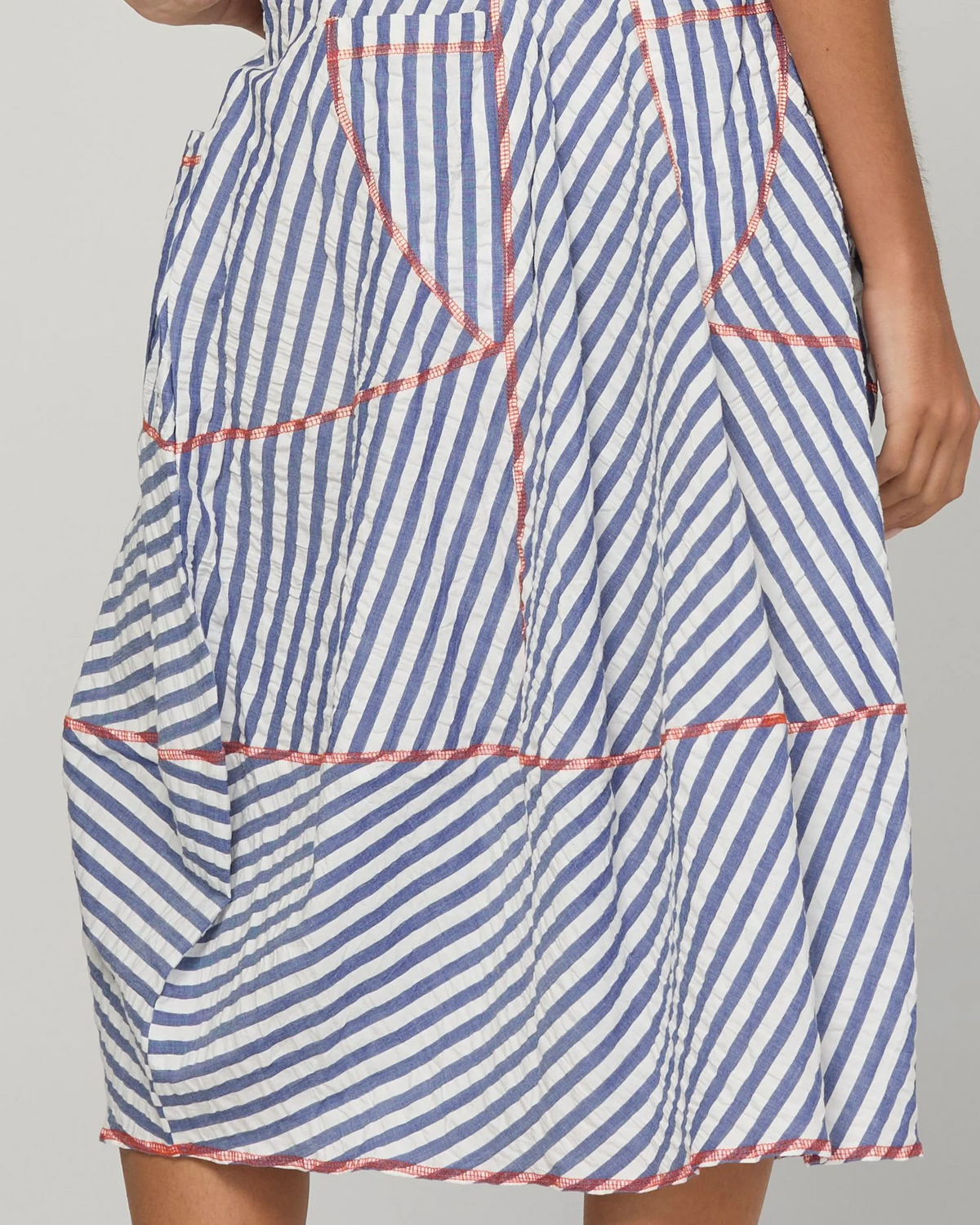 Boom Shankar Guru Skirt - Ocean Stripe