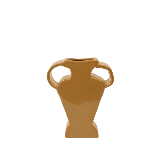 Broste Etta Vase Double Handled - Cinnamon Sand