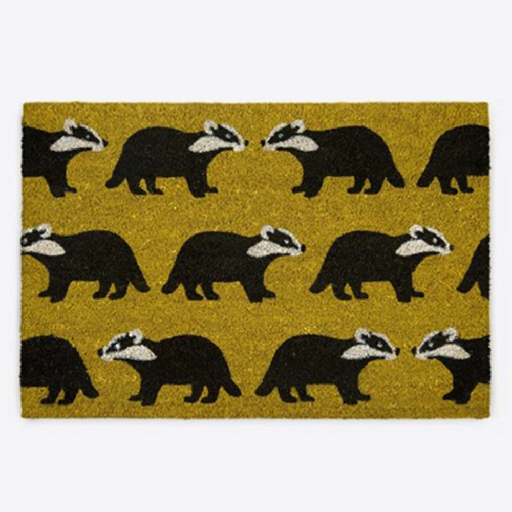 Anorak Kissing Badgers Doormat