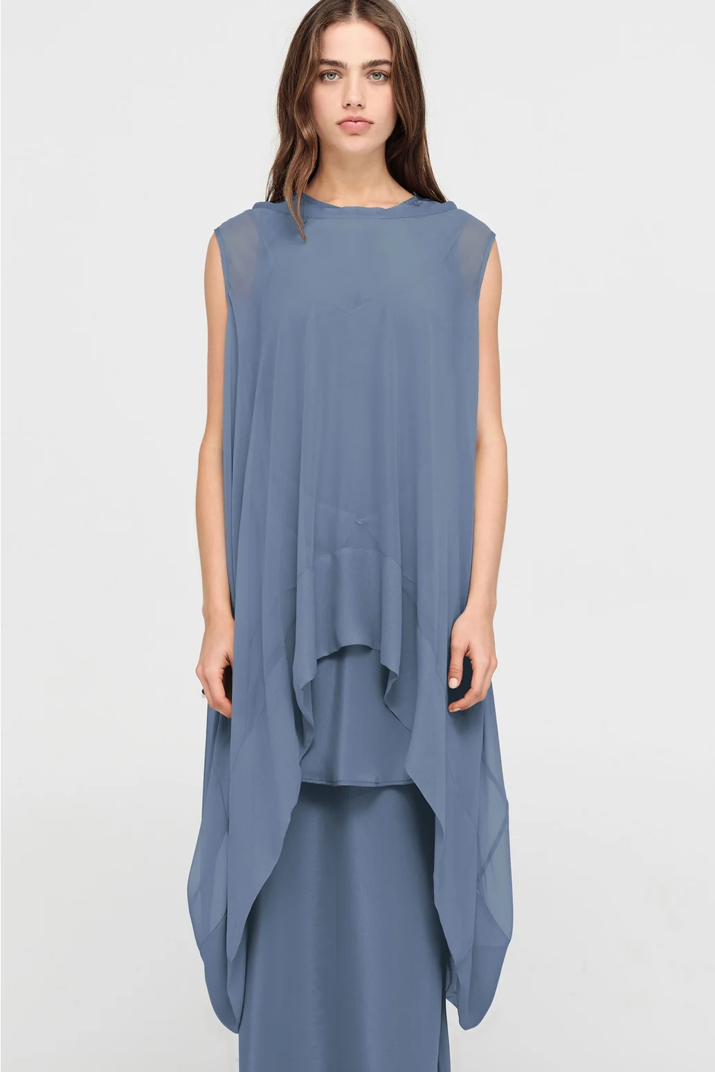 Taylor Banded Oblique Tunic - Arctic
