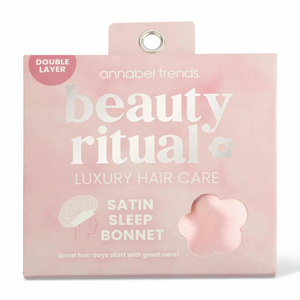Annabel Trends Beauty Ritual Sleep Bonnet - Dusty Pink