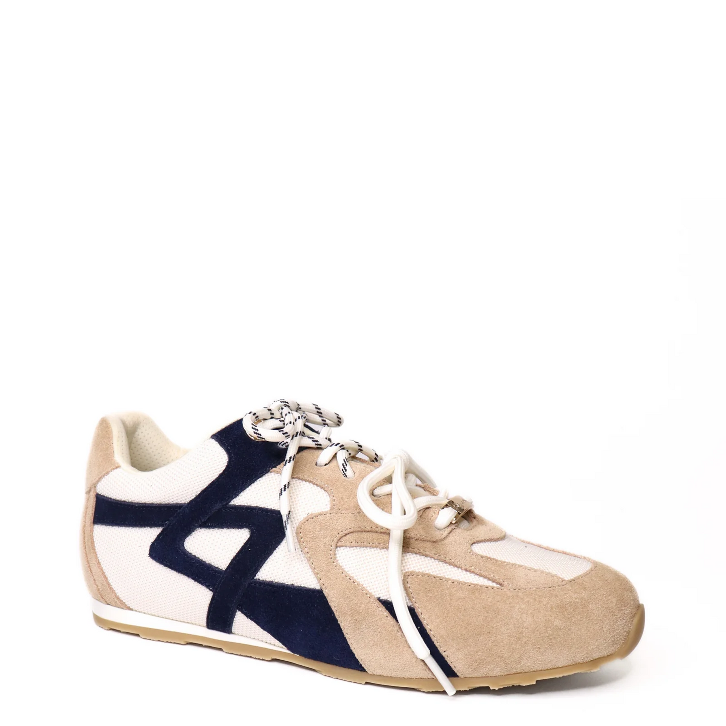 Kathryn Wilson Bella Sneaker - Stone/Beige/Navy