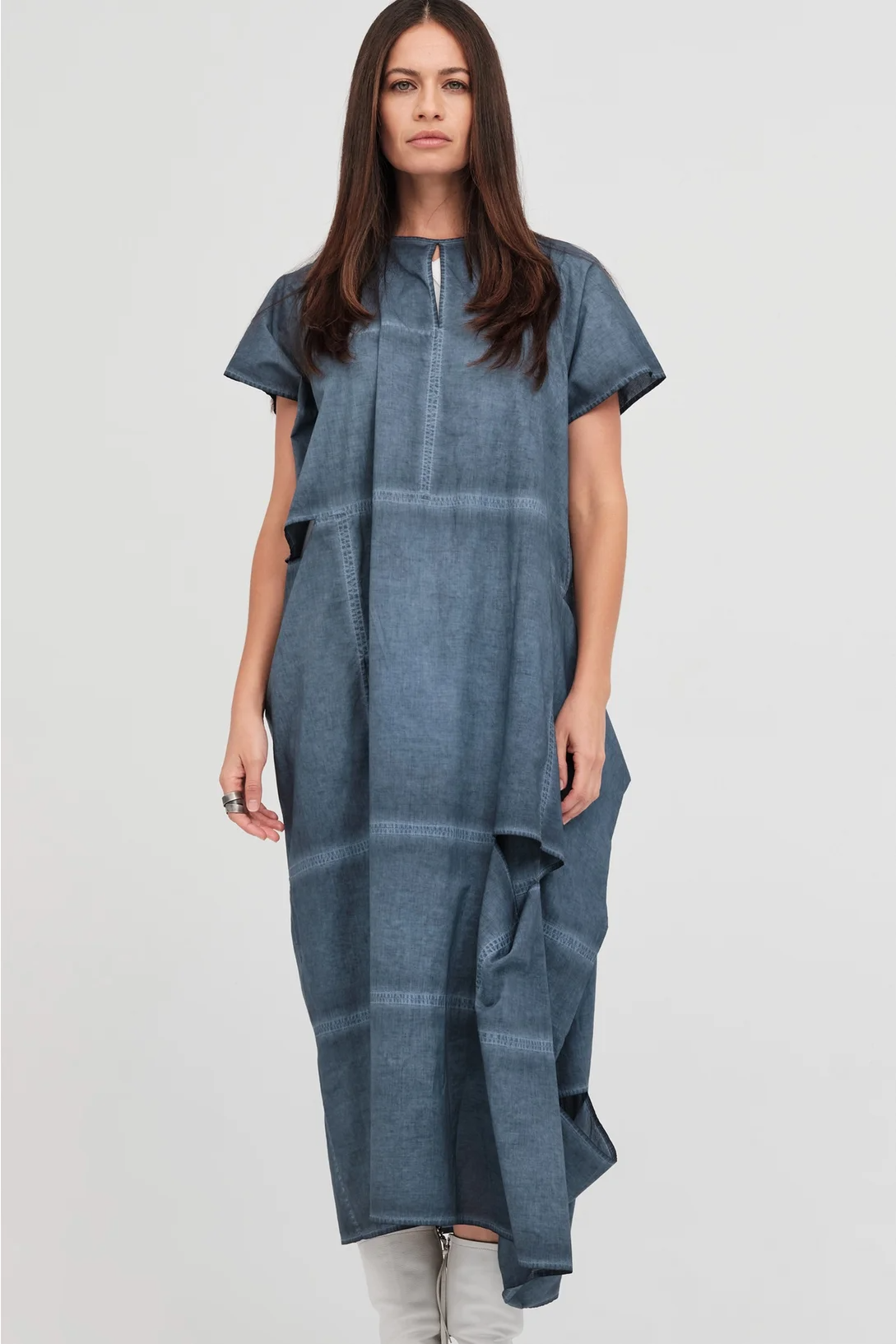 Taylor Bisect Dress - Diffused Indigo