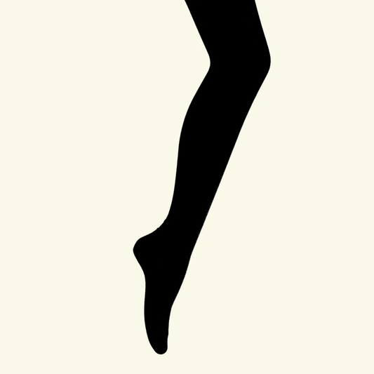 Lamington Merino Wool Textured Knit Tights - Black